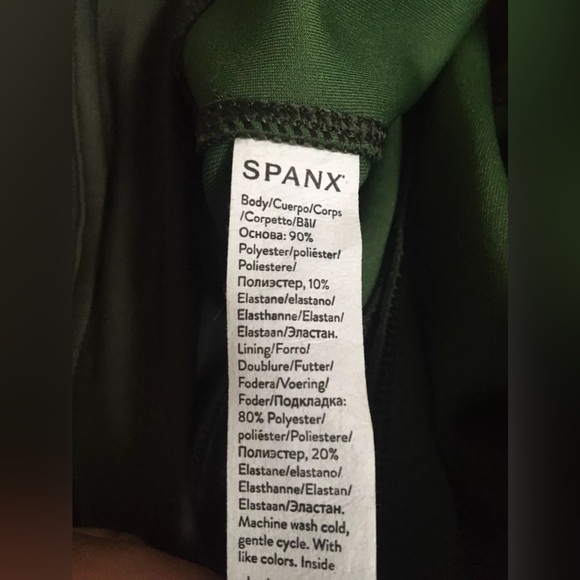 SPANX Suede Leggings Size Small Olive Green. - Picture 6 of 10